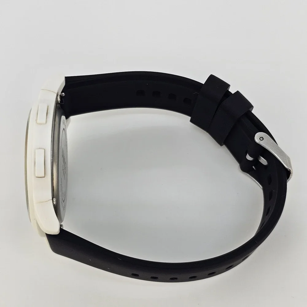 Beeasy Men's Ultra Slim Digital Watch 44MM‎ New Black Plastic Bands New Battery
